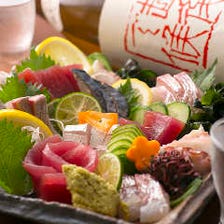 会席・日本料理出身の新鮮食材料理