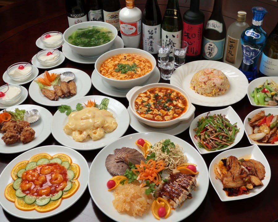 酢豚or回鍋肉食べ放題お得コースの料理