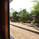 個室から望む日本庭園