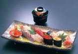 新鮮で本格的な寿司を、気軽に楽しむことができます。