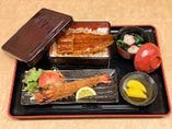 うな重＆エビフライ定食