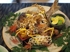 天然鯛の姿焼き