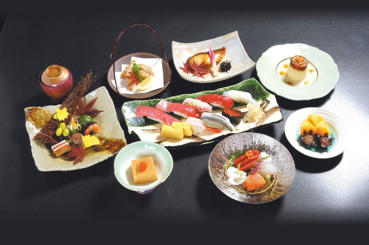 寿司職人が作る本格和食会席コース
