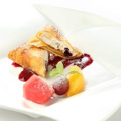 もちもちクレープ 自家製カッサータ包み