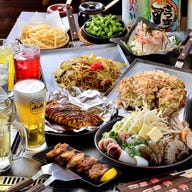 お好み焼 偶 吉田駅前店_【飲み放題付き】偶の海鮮焼きコース 4,000円(こども2,700円 ドリンクバー付き)