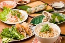 ヘルシーな本格ベトナム料理のコース