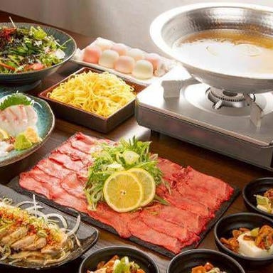 近江酒場 万福_120分飲み放題付【牛タンしゃぶしゃぶコース】レモン香る特製出汁♪〆は絶品牛骨ラーメンで味わう新名物!