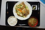 肉野菜炒め定食