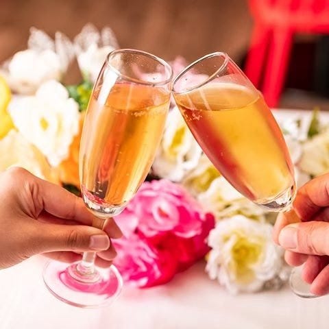 誕生日 記念日 お祝いに 乾杯スパークリング メッセージプレート付き2時間食べ放題 飲み放題の詳細 Alegria アレグリア 新横浜店 新横浜 ビアガーデン ぐるなび