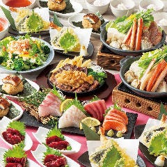 ズワイガニ入り海鮮陶板や牛カルビステーキ等飲み放題付6000円