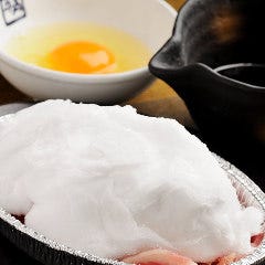 雪のように真っ白なわたあめで、すき焼き作りに挑戦！