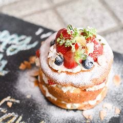 誕生日 貸切パーティ Cafe Wedding22 吉祥寺 メニュー 2名 誕生日祝い ぐるなび