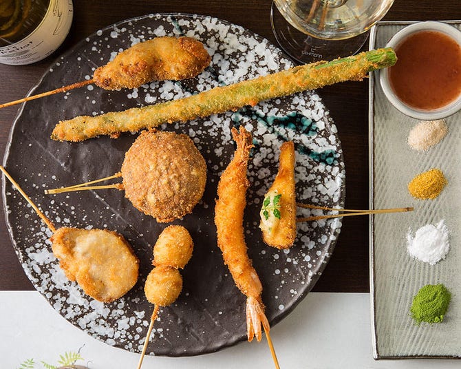 串揚げと季節のお料理 さとう 天神 居酒屋 ぐるなび