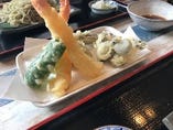 大海老2本と野菜の天ぷら