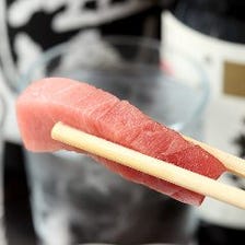 ＜宴会に最適 人気＞旬の刺身 煮物 自慢の鮨 4品とお酒を満喫プラン 2H飲み放題付 5,500円【宴会/飲み会】