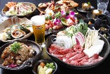 ●毎日直送される、新鮮な魚介類 宴会コース4,000円から受付ます