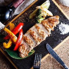 宮崎県産　あじ豚と野菜のグリル　宮古島の天然塩で