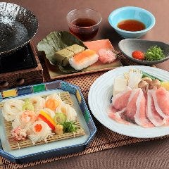 三輪素麺とヤマトポークしゃぶ鍋膳