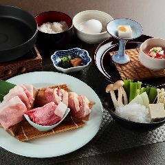 大和の肉3種すき焼き膳