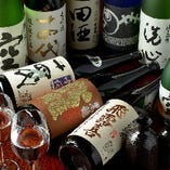 日本酒好きの店長が目利きした銘柄は常時30種類程を取り揃え