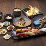 江戸前寿司と旬の一品を楽しむおまかせコースは宴会や接待に最適