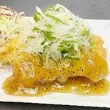 鶏天ネギ塩ダレ定食