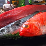 《旬の鮮魚》
脂がのった新鮮な魚介を刺身、お寿司でどうぞ