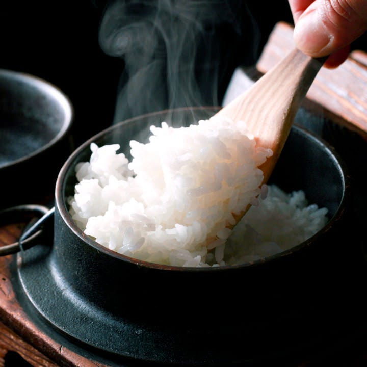 こだわりの熊本県産菊池米「七城のこめ」真心込めて炊き上げます