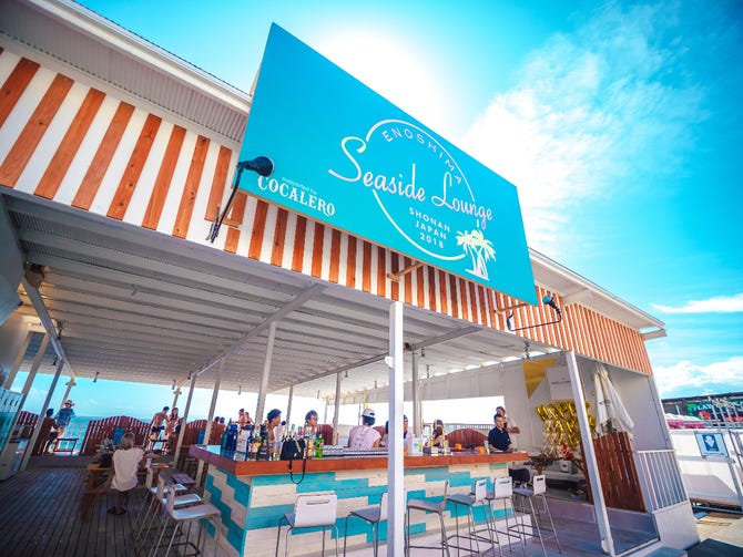 江ノ島海の家 q Seaside Lounge 江ノ島 鵠沼 ビアガーデン ぐるなび