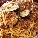 ラム肉のボロネーゼソース スパゲティ