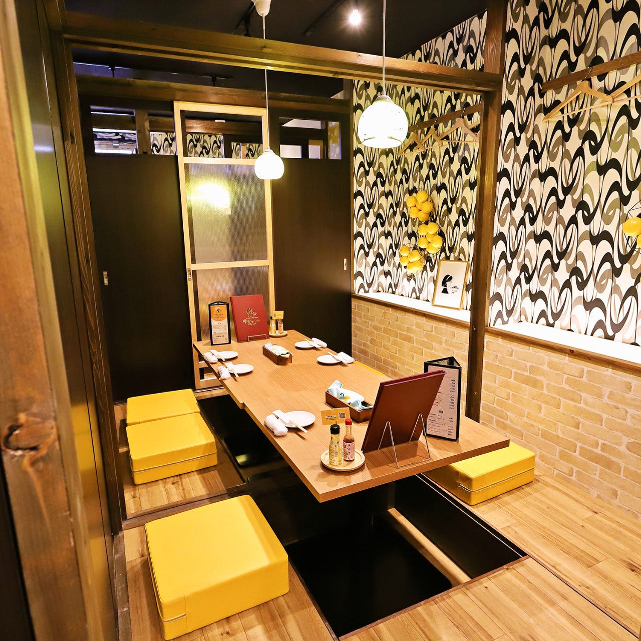 ゆずの小町イタリアン 難波店の掘りごたつ個室