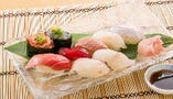 南鮪と地魚の寿司盛合せ