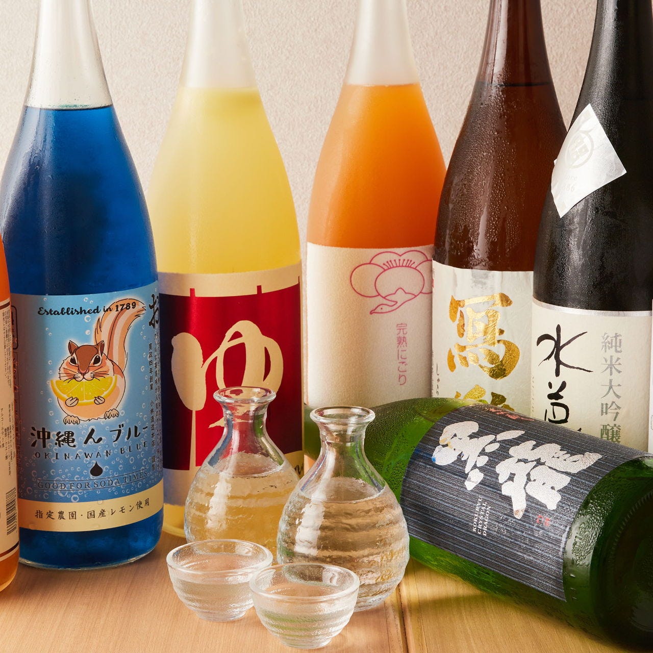日本酒・焼酎・果実酒は常時20種以上をご用意◎