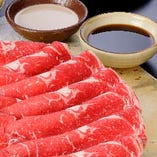 追加のお肉　※写真は国産牛ロース肉です。