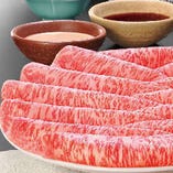 追加のお肉　※写真は和牛霜降肉です。