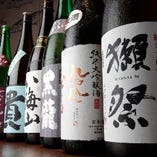 【豊富な日本酒】全国各国の酒蔵から仕入れる銘酒・希少銘柄・旬酒など。