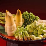 竹の子や山菜を使った料理が美味しい春