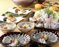 【おすすめ】絶品！大人気　活ふぐ　焼鍋コース　※要予約　二名様より