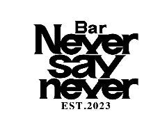 Bar Never say never ʐ^2