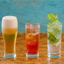 アルコール充実☆夜はダイニングBar