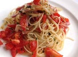 （男子料理教室にて）冷製カッペリーニ　フレッシュトマトソース