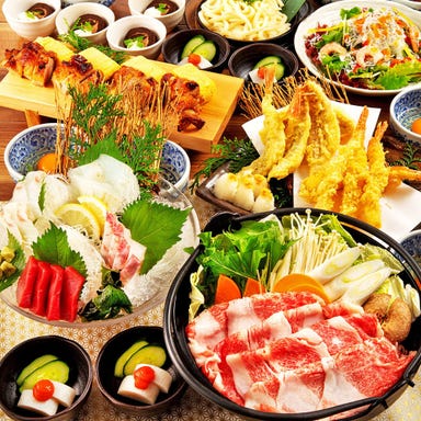 海鮮ダイニング 博多美蔵_【雅の宴】刺身4点盛合せや選べるお鍋・天ぷら盛り合わせ等全8品+飲み放題付5000円