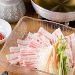 茶美豚のネギしゃぶ 1人前〜1650円