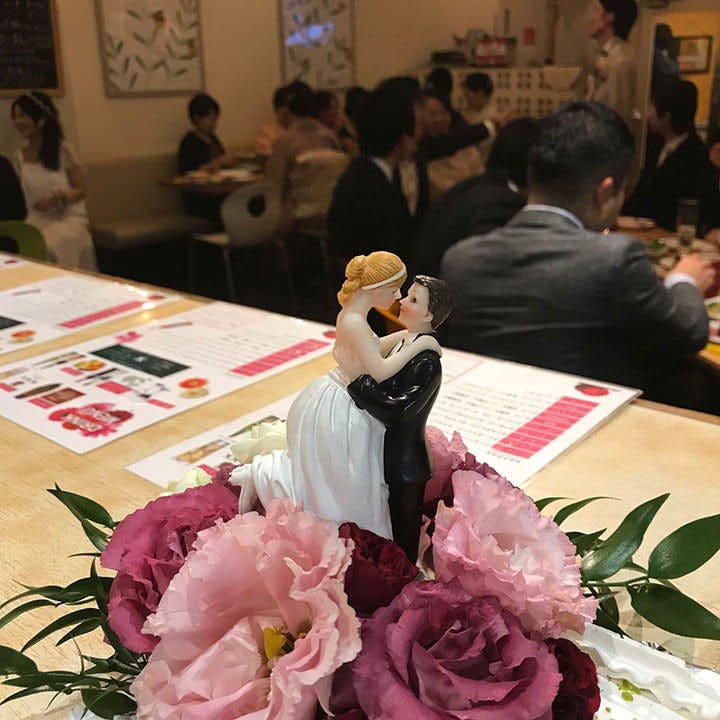 貸切プランは結婚式二次会でのご利用にも人気です♪