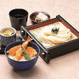 セイロうどんと茶碗蒸し