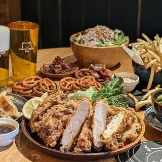 PERFECT BEER KITCHEN 広島横川_【飲み放題付き】PBKパーティープラン◆ビアチキ全種盛りや餃子などの料理と共にPERFECT BEERを心行くまで