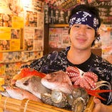【高級魚】
本店限定の豪華食材コースはお祝いにうってつけ！