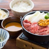 淡路牛うにたますき焼（1日限定5食）