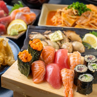 赤酢寿司と米油天ぷら 全席完全個室 漁天 今池本店  コースの画像