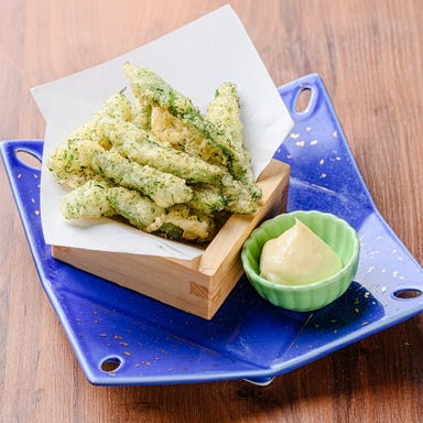 北海道海鮮居酒屋 さぶろう本店_スナップエンドウの磯辺揚げ
